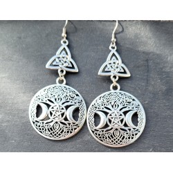 boucles d'oreilles wicca