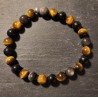 bracelet en obsidienne et oeil de tigre