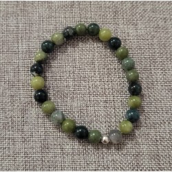 bracelet agate mousse et...