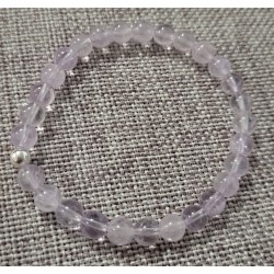 bracelet en améthyste claire