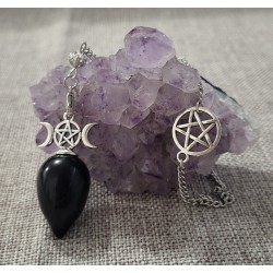pendule onyx pentacle boule