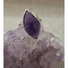 bague améthyste et argent