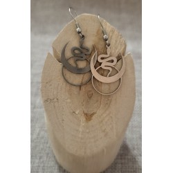 boucles d'oreilles serpent