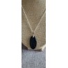 pendentif en tourmaline noire