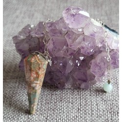 pendule en unakite et...
