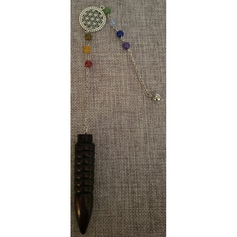 pendule fleur de vie et chakra